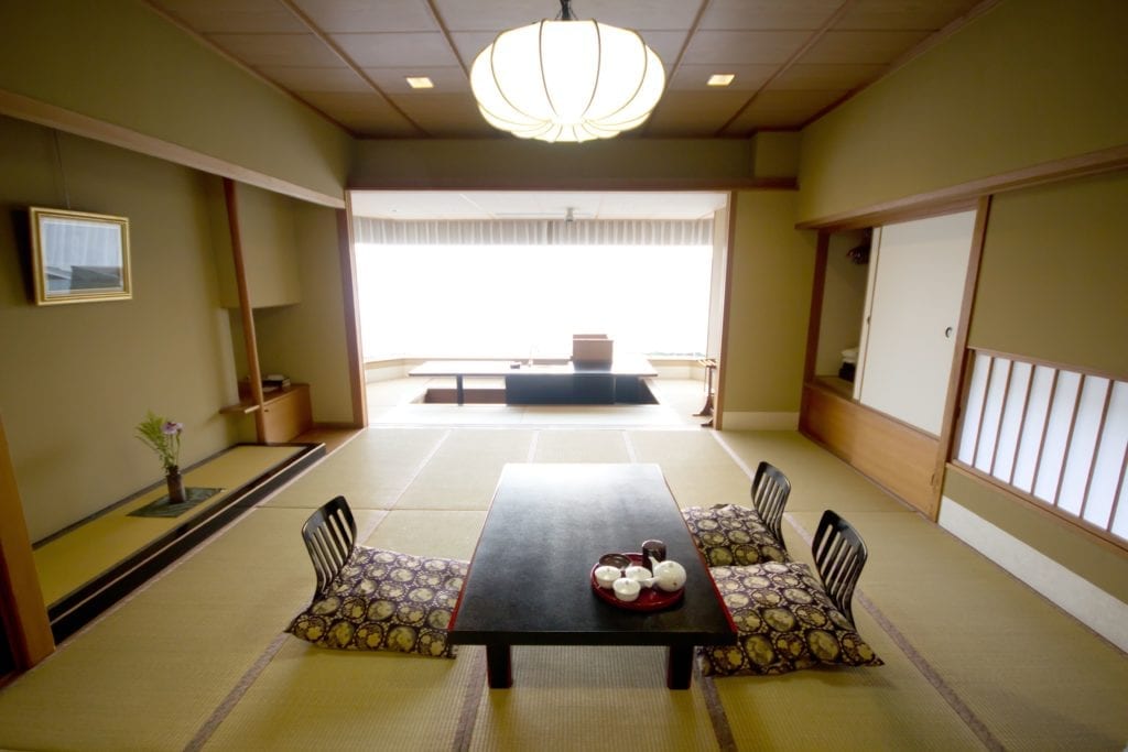 Interior de casa japonesa